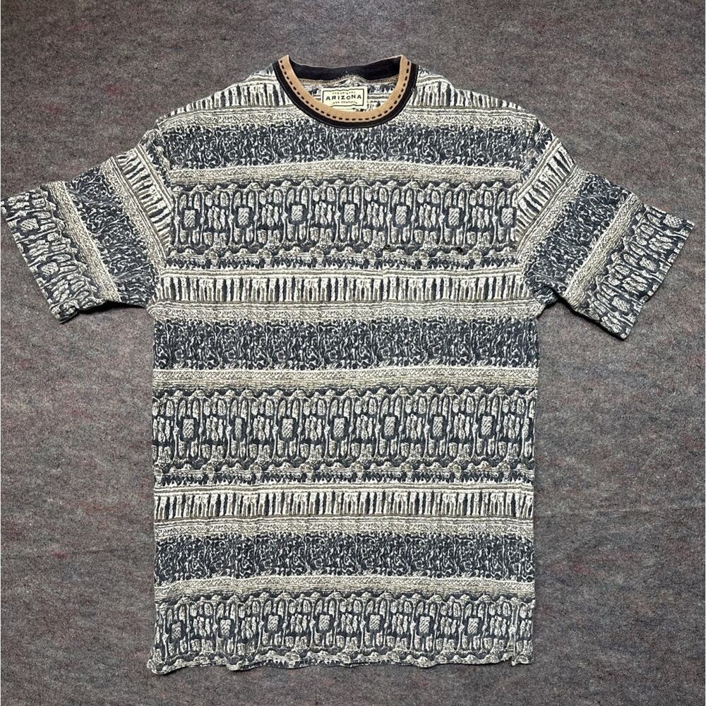 Vintage 90s Arizona Jeans Co Mens M All Over Print Pocket T-Shirt Canvas Skate